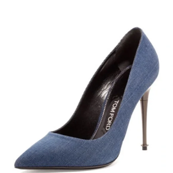 Tom Ford Shoes Tom Ford Denim Pin Heel Pump Poshmark